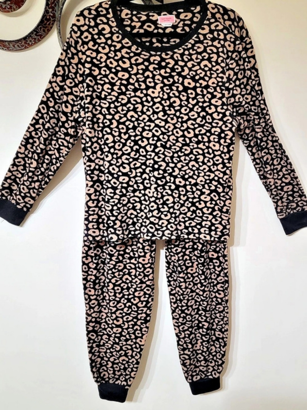 Kate Spade Leopard Print Pajama Set Size Large